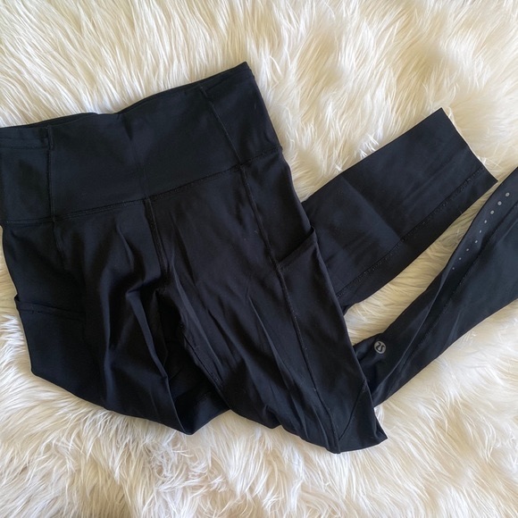 lululemon athletica Pants - Lululemon fast and free 25” black size 4